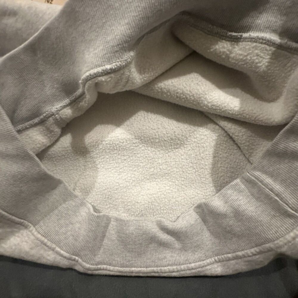 Abercrombie & Fitch Soft A&F Essentials Hoodie Men's M Oversized Light Gray - Picture 7 of 8